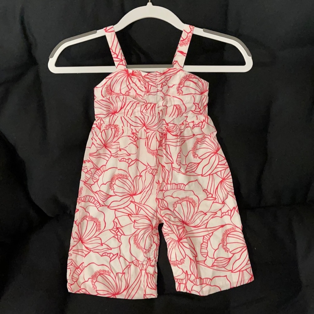 Janie and Jack Pink Floral Romper